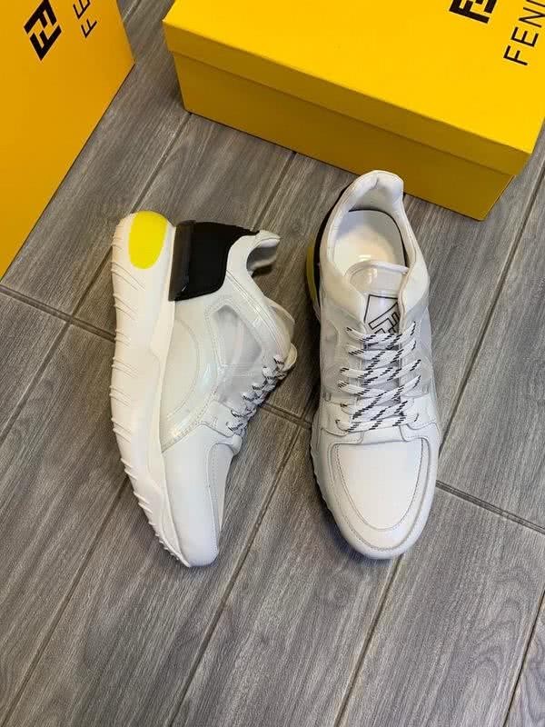 Fendi Sneakers White Grey Black And Yellow Men 1