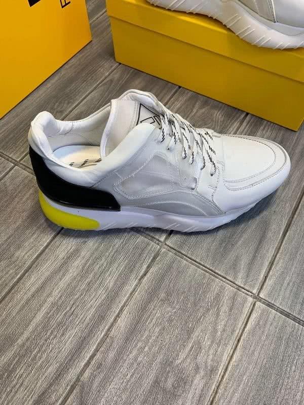 Fendi Sneakers White Grey Black And Yellow Men 3