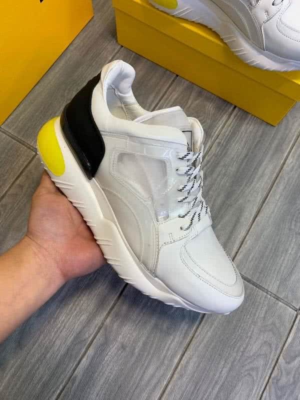 Fendi Sneakers White Grey Black And Yellow Men 4
