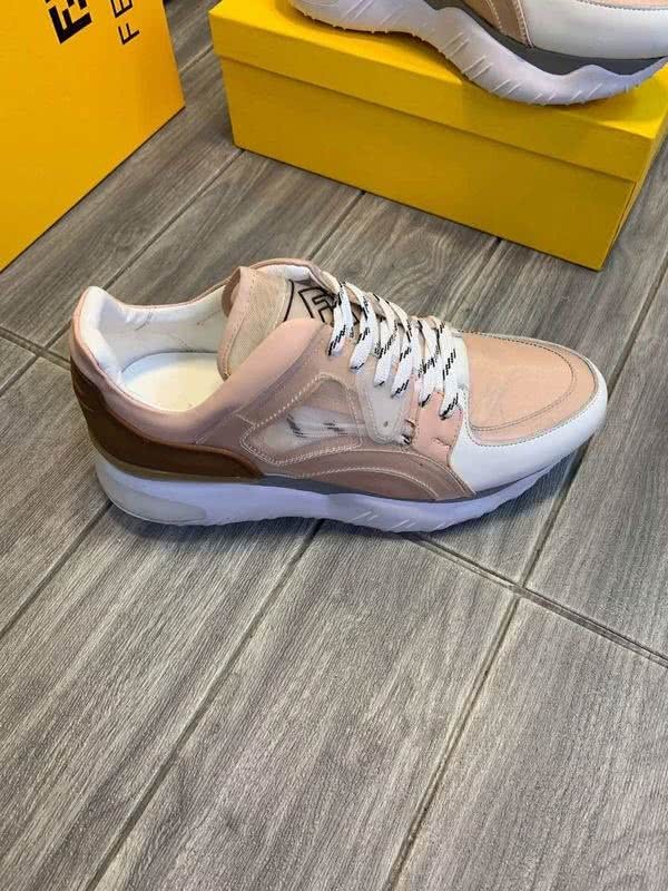 Fendi Sneakers Pink White And Wine Men 3