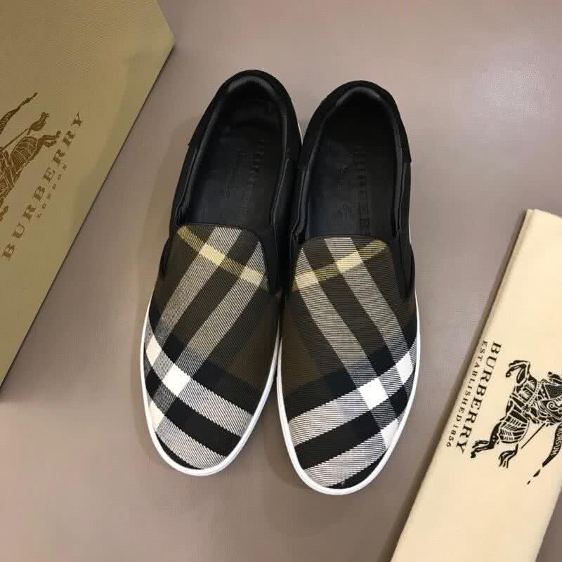 Burberry Fashion Comfortable Sneakers Cowhide Yellow Black And White Men 2