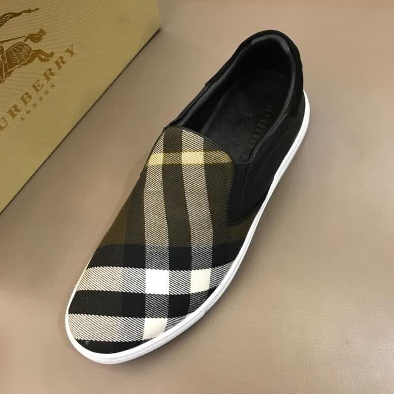 Burberry Fashion Comfortable Sneakers Cowhide Yellow Black And White Men 5