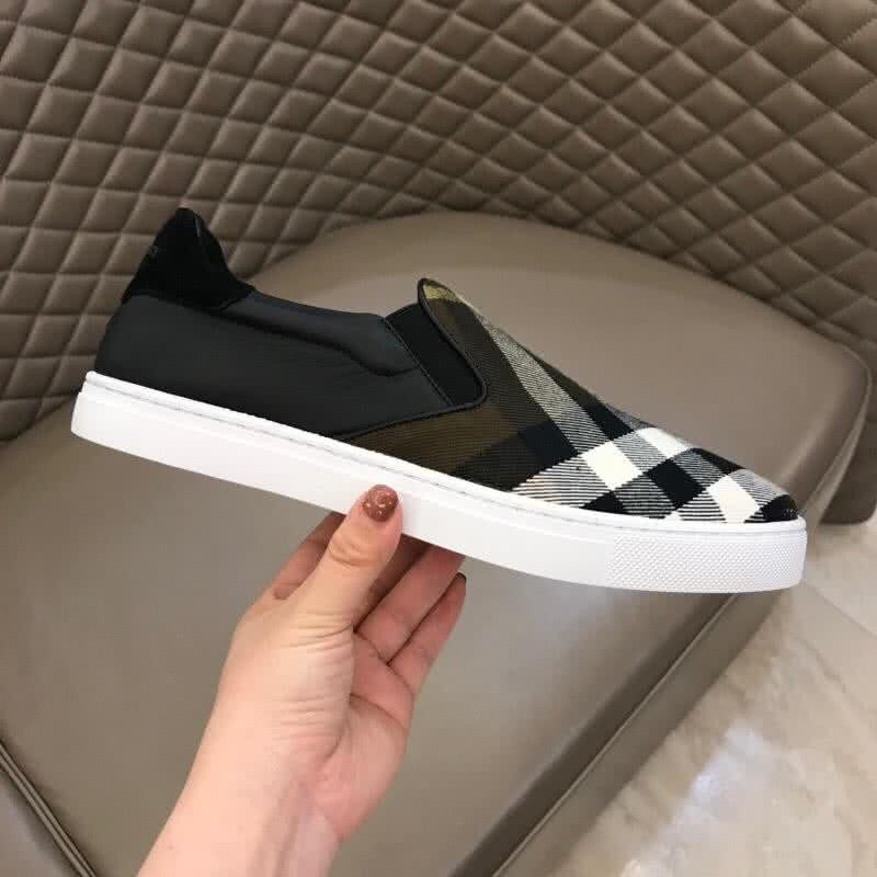 Burberry Fashion Comfortable Sneakers Cowhide Yellow Black And White Men 6
