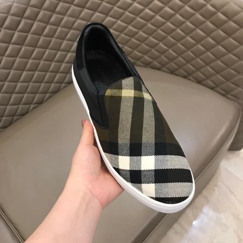 Burberry Fashion Comfortable Sneakers Cowhide Yellow Black And White Men 7