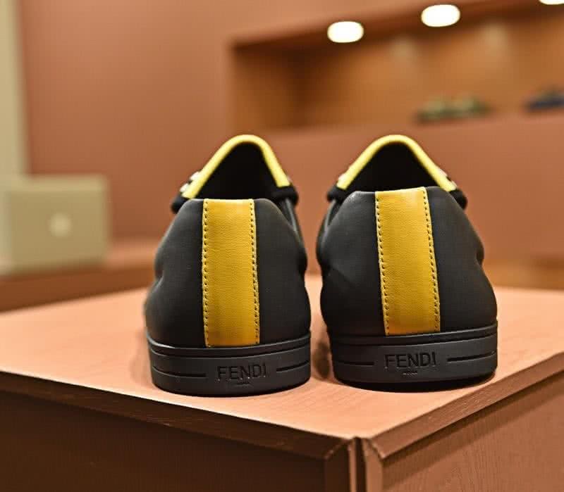 Fendi Sneakers White Letters Black Yellow Men 8