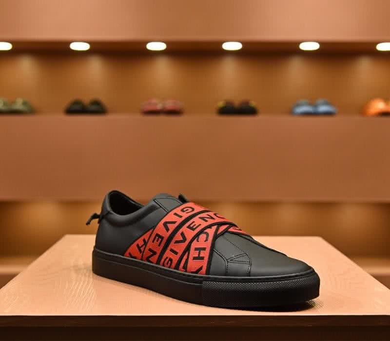 Givenchy Sneakers Red Tie Black Upper Men 3