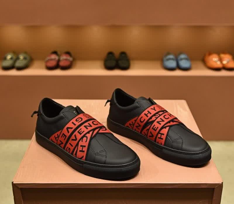 Givenchy Sneakers Red Tie Black Upper Men 5