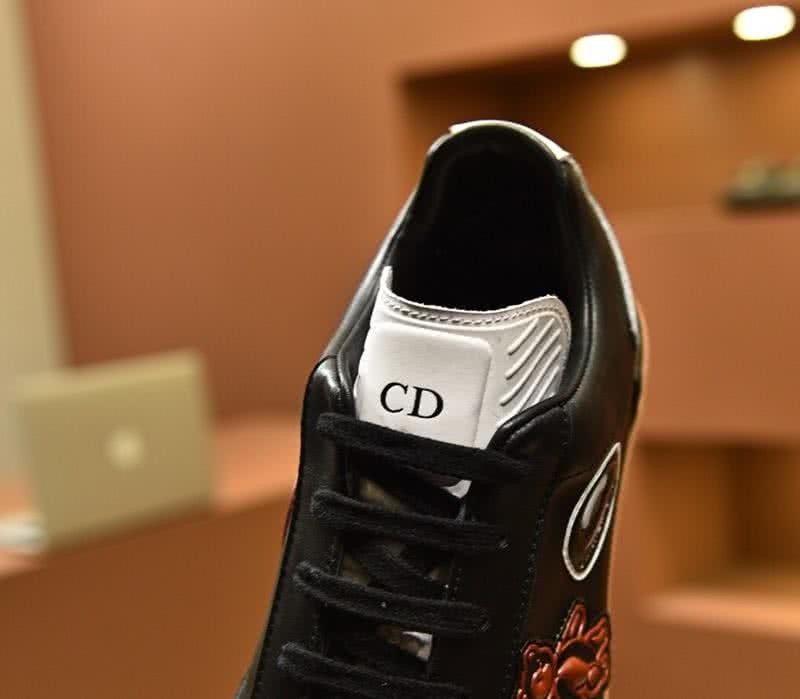 Dior Sneakers Black White Upper Rubber Sole Men 7