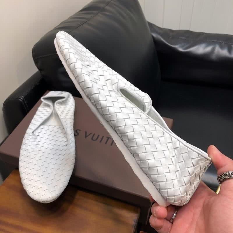 Alexander McQueen Loafers Knit Leather All White Men 4