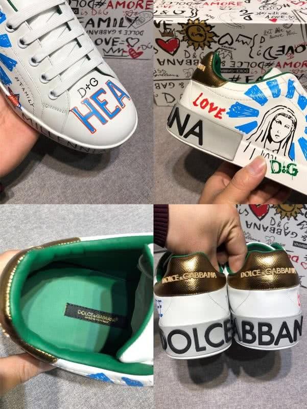 Dolce & Gabbana Sneakers Graffiti Women White Men 9