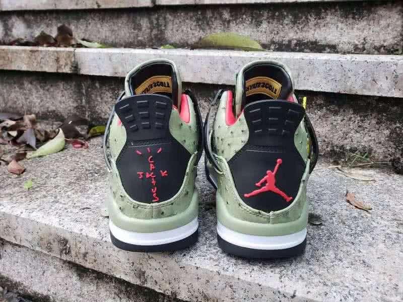 Air Jordan 4 Black Grey And Green Men 5