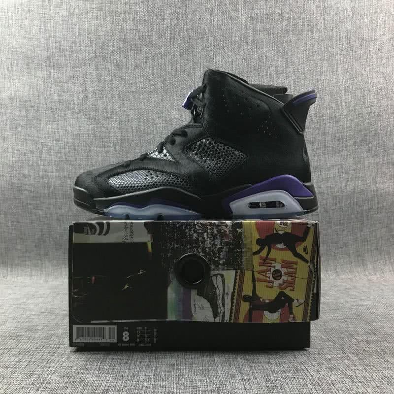 Social Status x Air Jordan 6 NRG Black And Purple Men 2