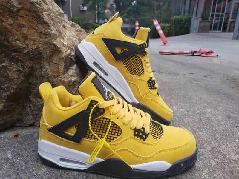 Air Jordan 4 Yellow Men 4