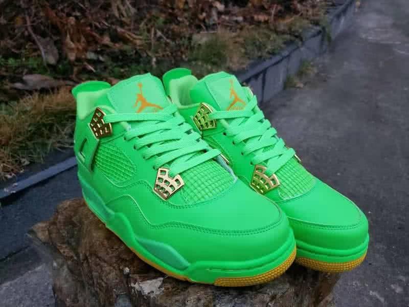 Air Jordan 4 Shoes Green Men 3