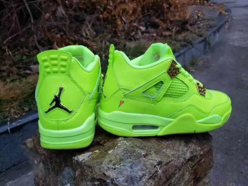 Air Jordan 4 Shoes Yellow Men 3