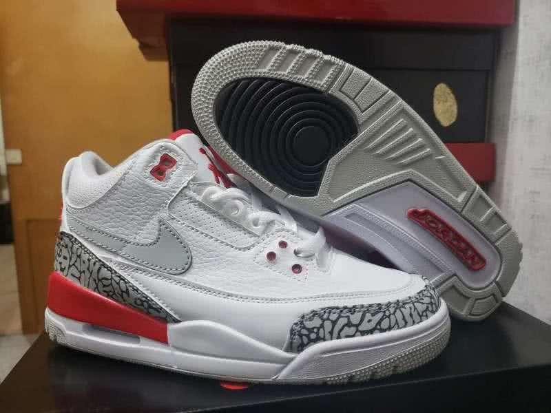 Air Jordan 3 White Red And Grey Women/Men 1