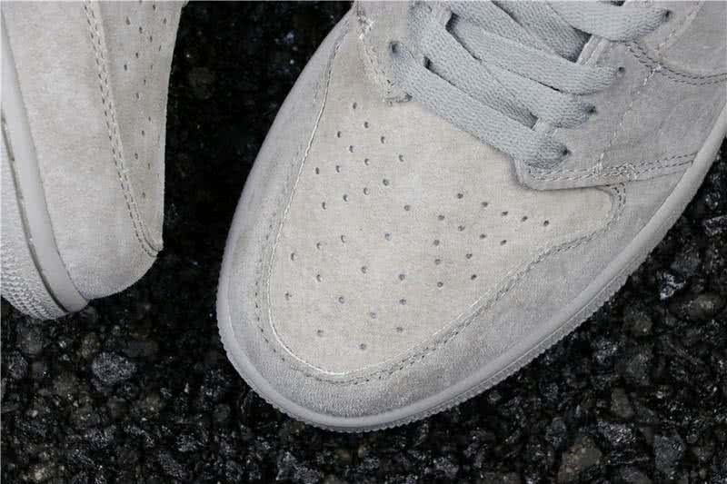 Air Jordan 1 Shoes White And Grey  Women/Men 7