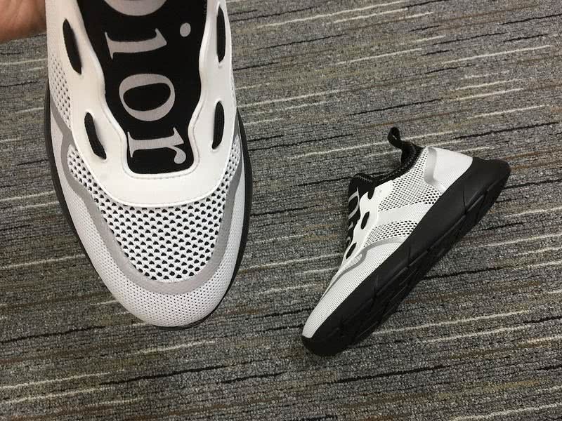 Christian Dior Sneakers 3020  White Grid Black Sole and Upper Men 9