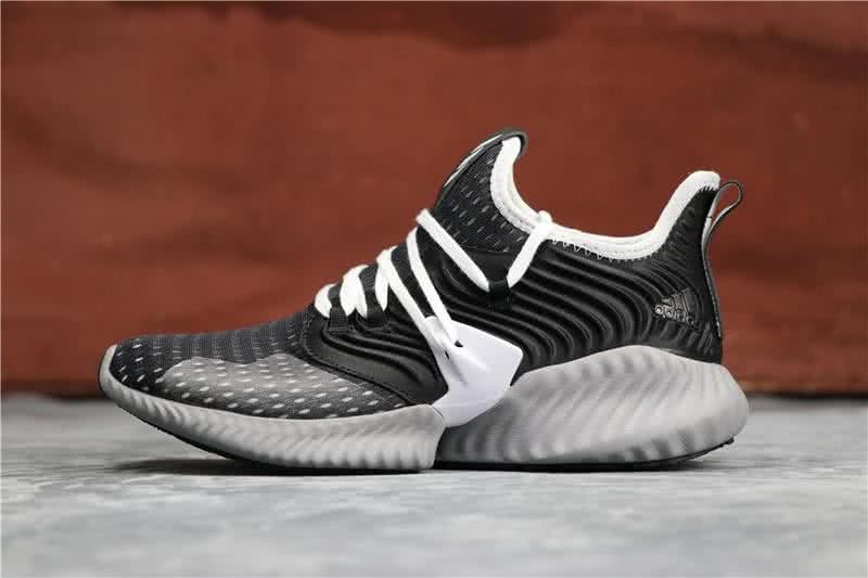 Adidas Alpha Bounce Black Grey And White Men And Women 1