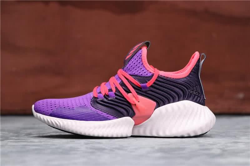 Adidas Alpha Bounce Purple Red And Black Upper White Sole Women 1