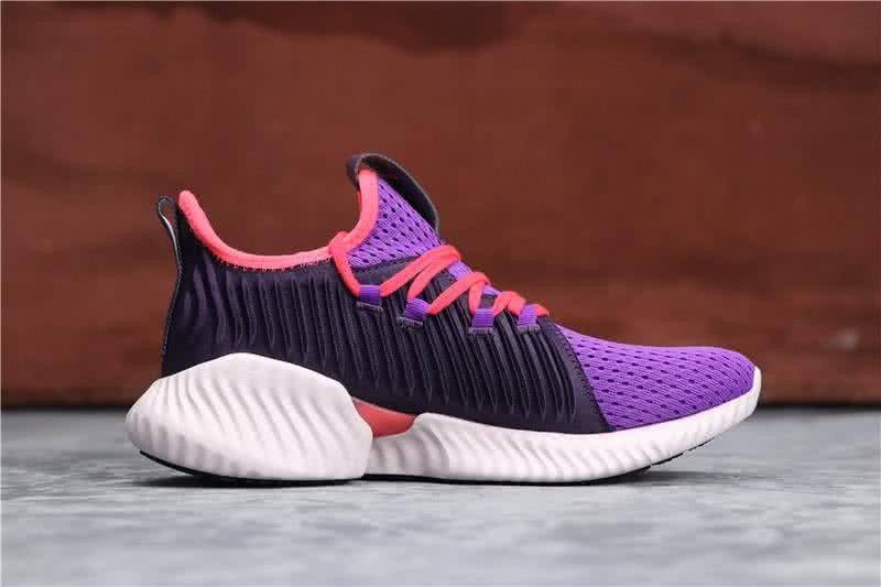Adidas Alpha Bounce Purple Red And Black Upper White Sole Women 2