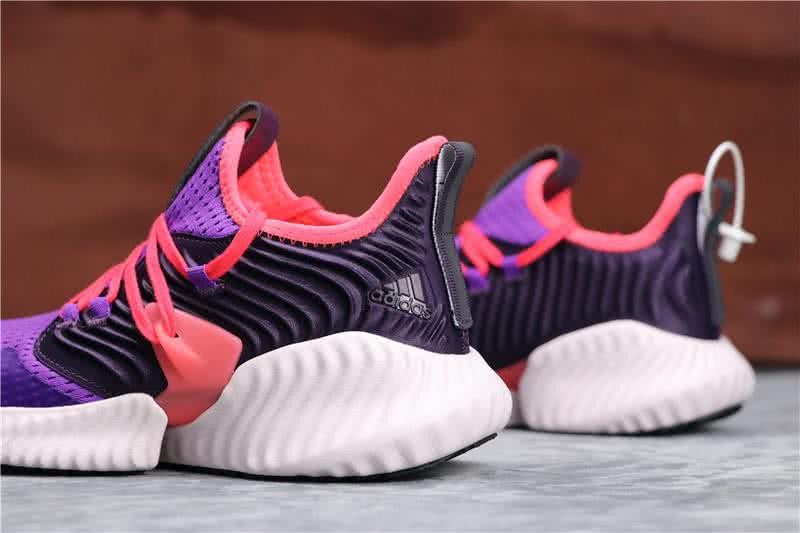 Adidas Alpha Bounce Purple Red And Black Upper White Sole Women 4