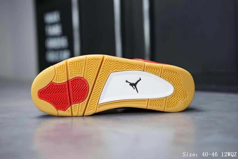 Air Jordan 4 Shoes Red Men 4