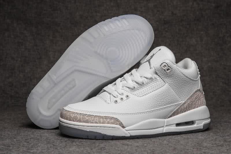 Air Jordan 3 Shoes White And Gold Men 1