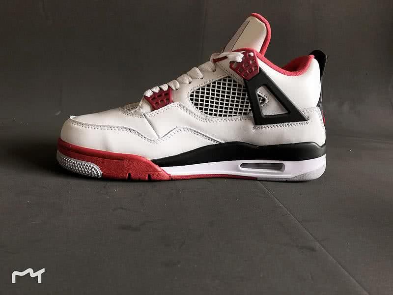 Air Jordan 4 Shoes Red And White Men 1