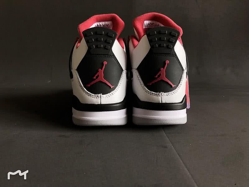 Air Jordan 4 Shoes Red And White Men 4
