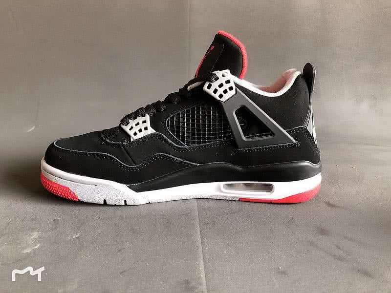 Air Jordan 4 Shoes Black And White Men 3