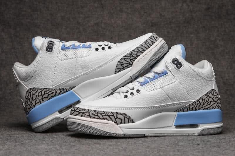 Air Jordan 3 Shoes White And Blue Men 3