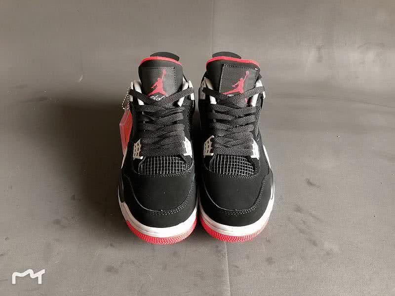Air Jordan 4 Shoes Black And White Men 4