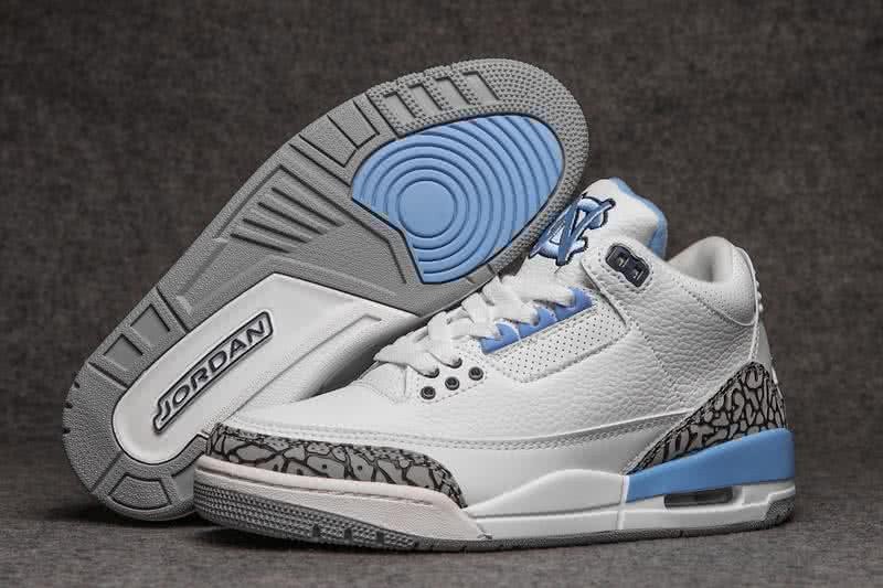 Air Jordan 3 Shoes White And Blue Men 1