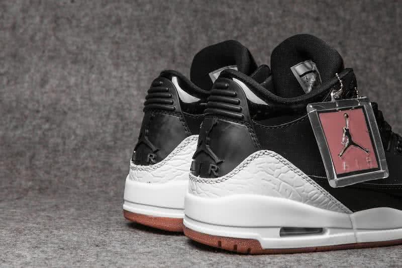 Air Jordan 3 Shoes Black And White Men 4