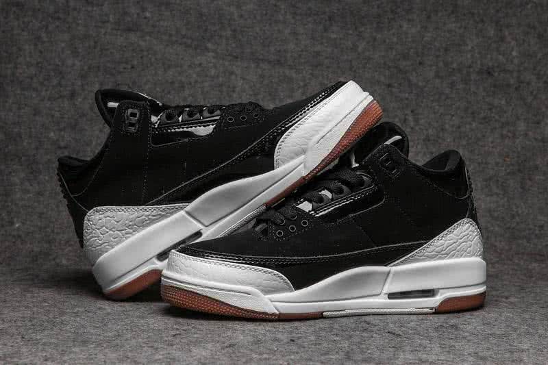 Air Jordan 3 Shoes Black And White Men 3