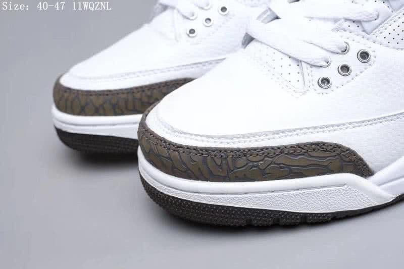 Air Jordan 3 Shoes Grey And White Men 6