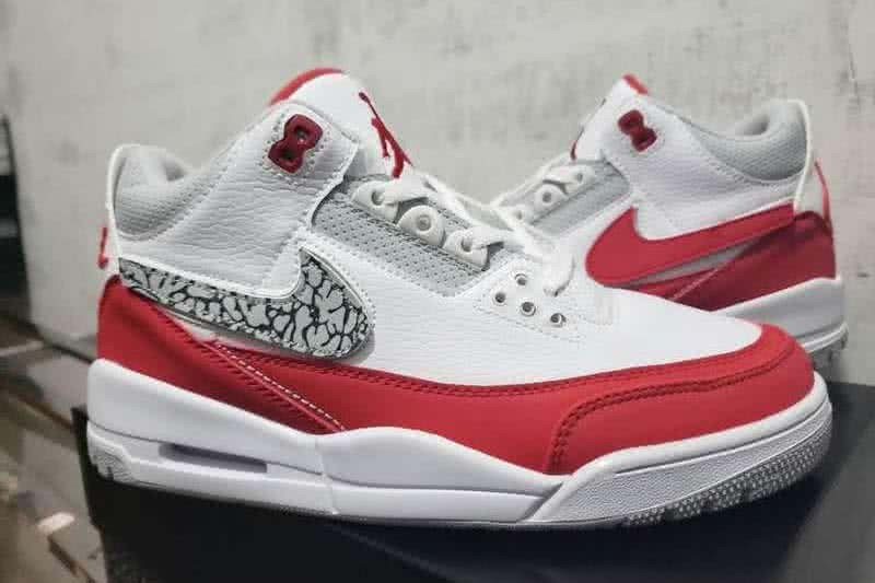 Air Jordan 3 White And Red Men 2