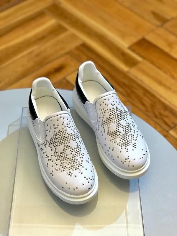 Alexander McQueen Sneakers Leather Little Stars White Men 1
