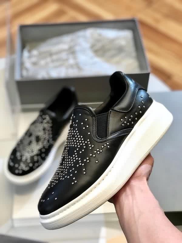 Alexander McQueen Sneakers Leather Little Stars Black Men 6