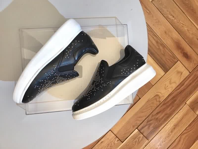 Alexander McQueen Sneakers Leather Little Stars Black Men 9