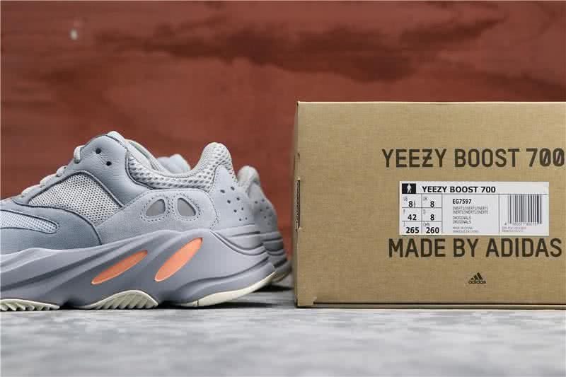 Adidas Yeezy Boost 700 Grey White And Orange Men And Women 9