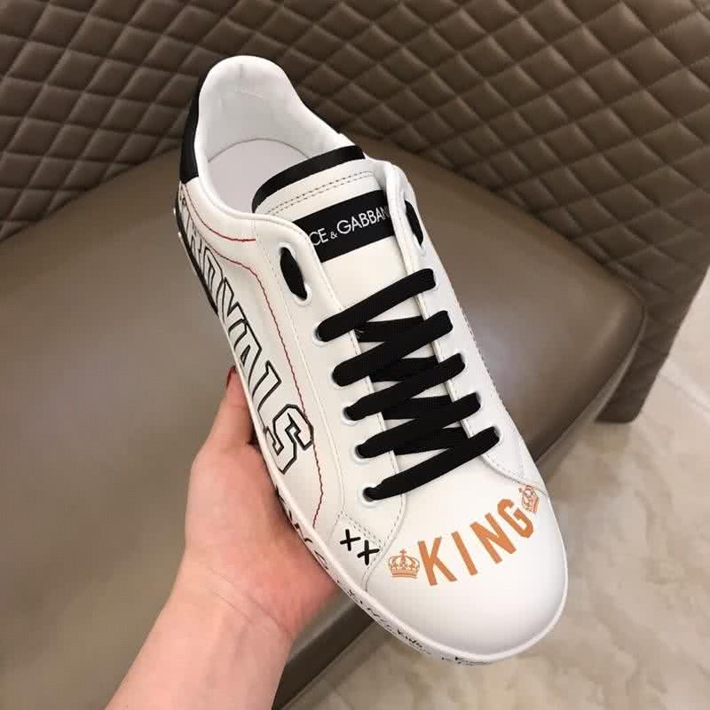 Dolce & Gabbana Sneakers Letters White And Black Men 7