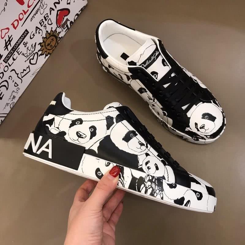 Dolce & Gabbana Sneakers Pandas White Black Men 4