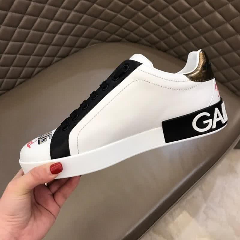 Dolce & Gabbana Sneakers Crown Graffiti White Black Men 8