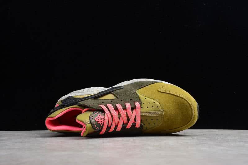 Nike Air Huarache Men Green Yellow Shoes 4