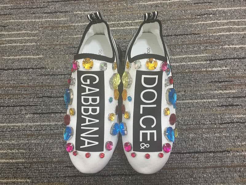Dolce&Gabbana Casual 3008 White cotton Crystal Name behind Men and Women 3