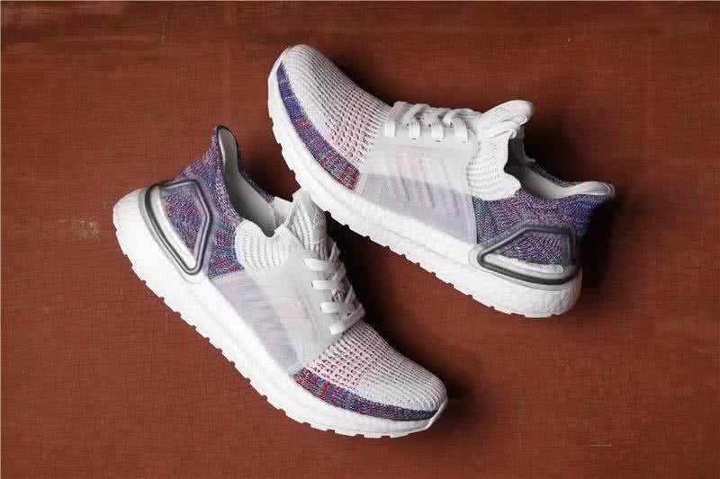 Adidas Ultra Boost 19 Men White Purple Shoes 3