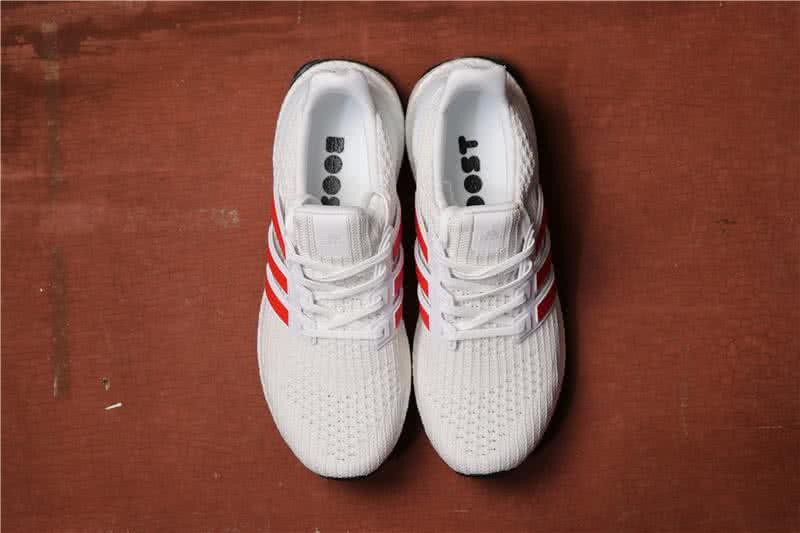 Adidas Ultra Boost 4.0 Men/Women White/Red 5