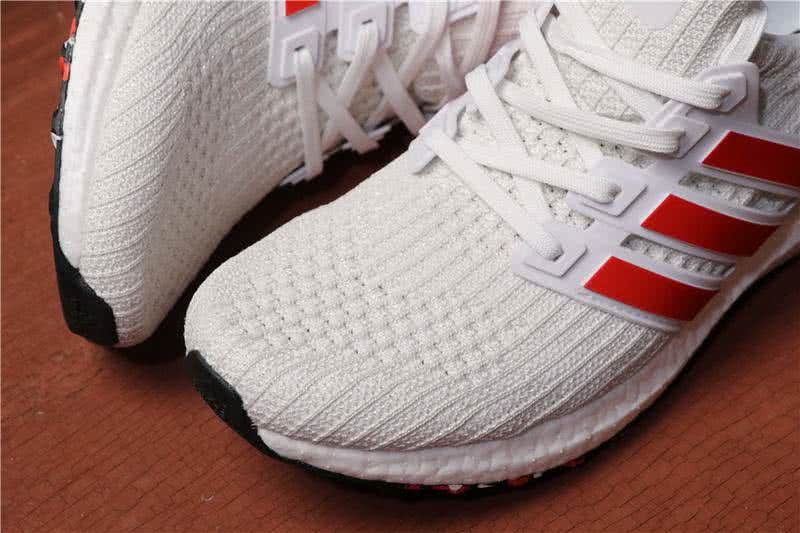 Adidas Ultra Boost 4.0 Men/Women White/Red 6